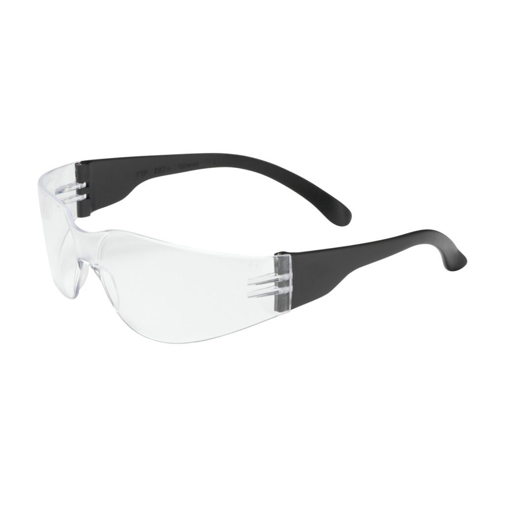 PIP Bouton® Optical Zenon Z11sm™ Rimless Safety Glasses with Black Temple, Clear Lens and Anti-Scratch Coating