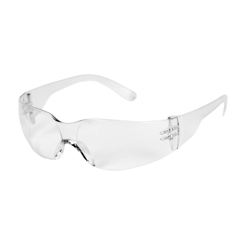 PIP Bouton® Optical Zenon Z12™ Extended Bridge Rimless Safety Glasses with Clear Temple, Clear Lens and Anti-Scratch / Anti-Fog Coating