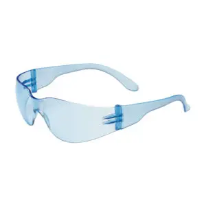 PIP Bouton® Optical Zenon Z12™ Rimless Safety Glasses with Light Blue Temple, Light Blue Lens and Anti-Scratch Coating