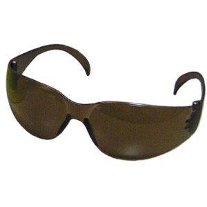 PIP Bouton® Optical Zenon Z12™ Rimless Safety Glasses with Dark Brown Temple, Dark Brown Lens and Anti-Scratch Coating