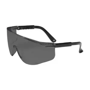 PIP Bouton® Optical Zenon Z28™ OTG Rimless Safety Glasses with Black Temple, Gray Lens and Anti-Scratch Coating