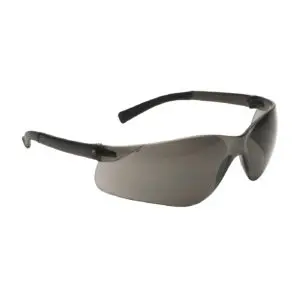 PIP Bouton® Optical Zenon Z13™ Rimless Safety Glasses with Dark Gray Temple, Gray Lens and Anti-Scratch Coating