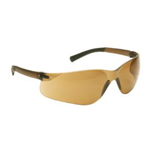 PIP Bouton® Optical Zenon Z13™ Rimless Safety Glasses with Dark Brown Temple, Dark Brown Lens and Anti-Scratch Coating