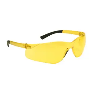 PIP Bouton® Optical Zenon Z13™ Rimless Safety Glasses with Amber Temple, Amber Lens and Anti-Scratch Coating