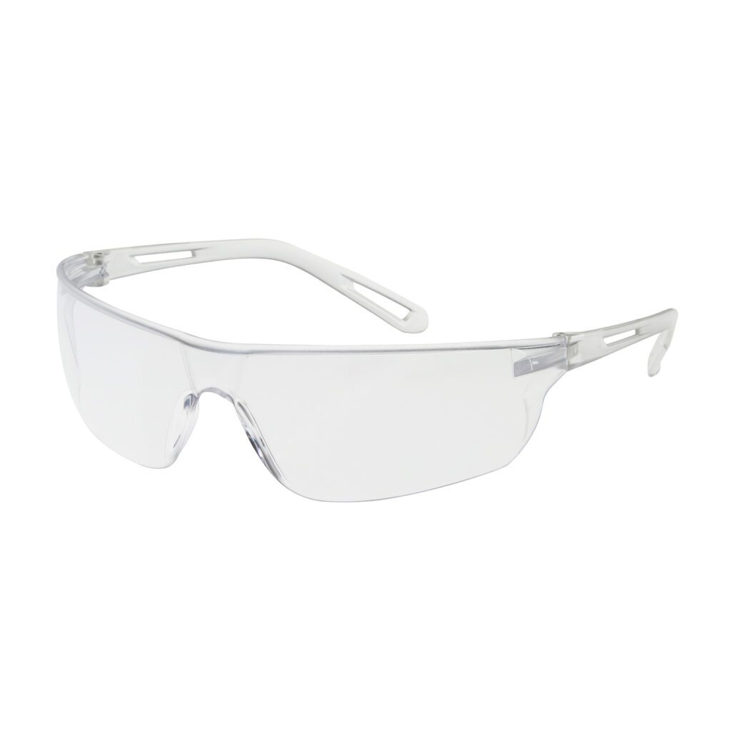 PIP Bouton® Optical Zenon Z-Lyte™ Rimless Safety Glasses with Clear Temple, Clear Lens and Anti-Scratch / Anti-Fog Coating
