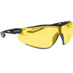 PIP Bouton® Optical ECO Series™ Bio-Based Full Frame Safety Glasses with Black Frame, Amber Lens and Anti-Scratch / FogLess® 3Sixty™ Coating