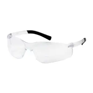 PIP Bouton® Optical Zenon Z13R™ Rimless Safety Readers with Clear Temple, Clear Lens and Anti-Scratch Coating - +1.00 Diopter