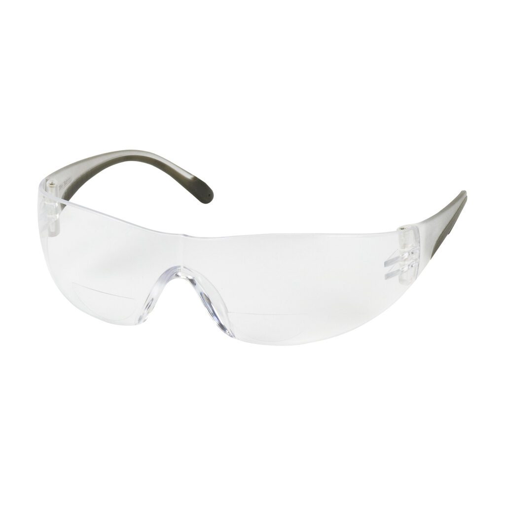 PIP Bouton® Optical Zenon Z12R™ Rimless Safety Readers with Clear Temple, Clear Lens and Anti-Scratch Coating - +1.00 Diopter