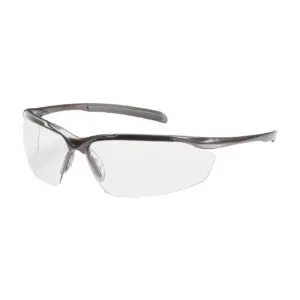 PIP Bouton® Optical Commander™ Semi-Rimless Safety Glasses with Gloss Bronze Frame, Clear Lens and Anti-Scratch / Anti-Fog Coating