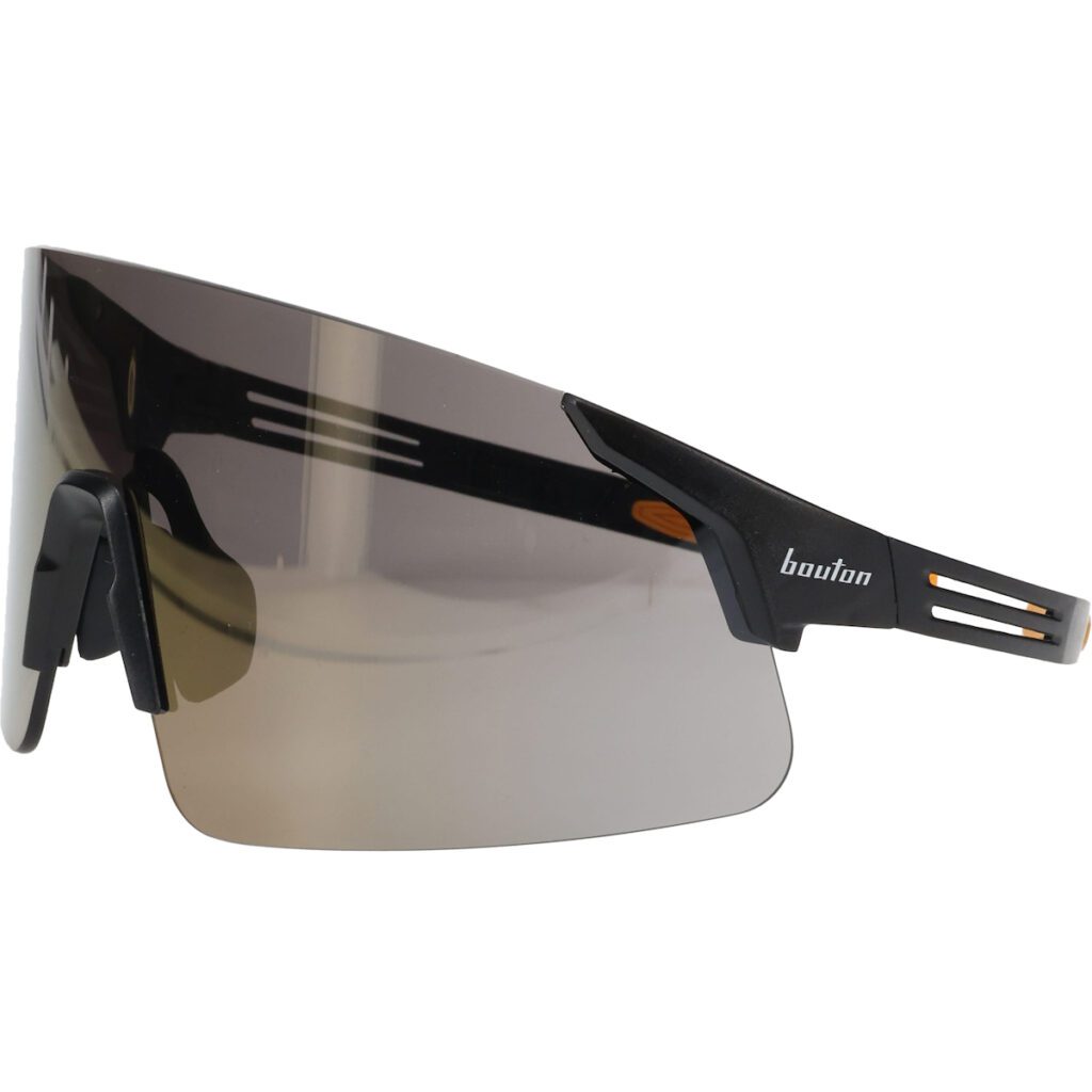 PIP Bouton® Optical Site Boss Enhanced Coverage Frameless Safety Glasses, with Black Temples, Gold Mirror Plus Lens, and Anti-Scratch Coating
