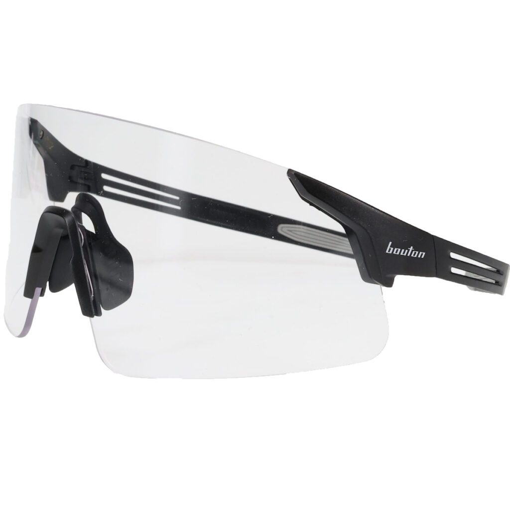PIP Bouton® Optical Site Boss Enhanced Coverage Frameless Safety Glasses, with Black Temples and Clear FogLess® 3Sixty™ Lens Coating