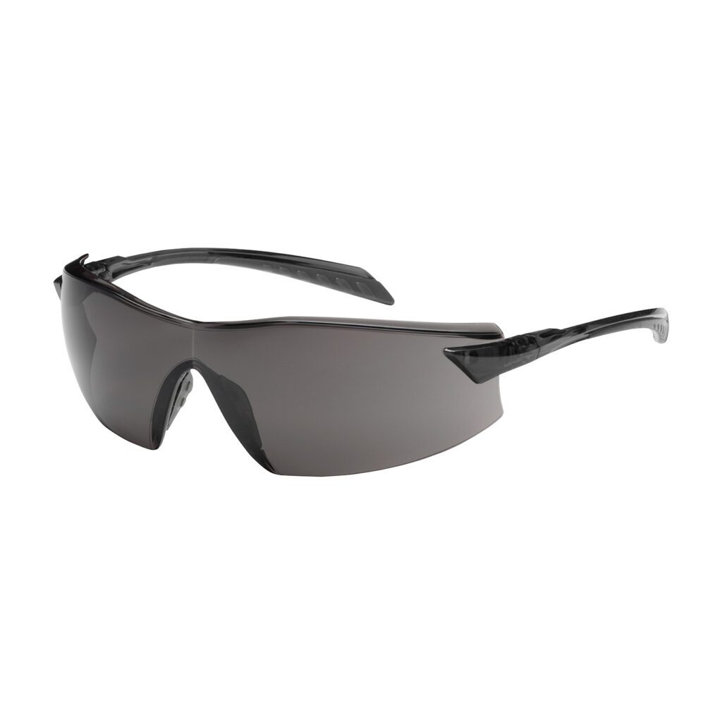 PIP Bouton® Optical Radar™ Rimless Safety Glasses with Gray Temple, Gray Lens and Anti-Scratch / Anti-Fog Coating