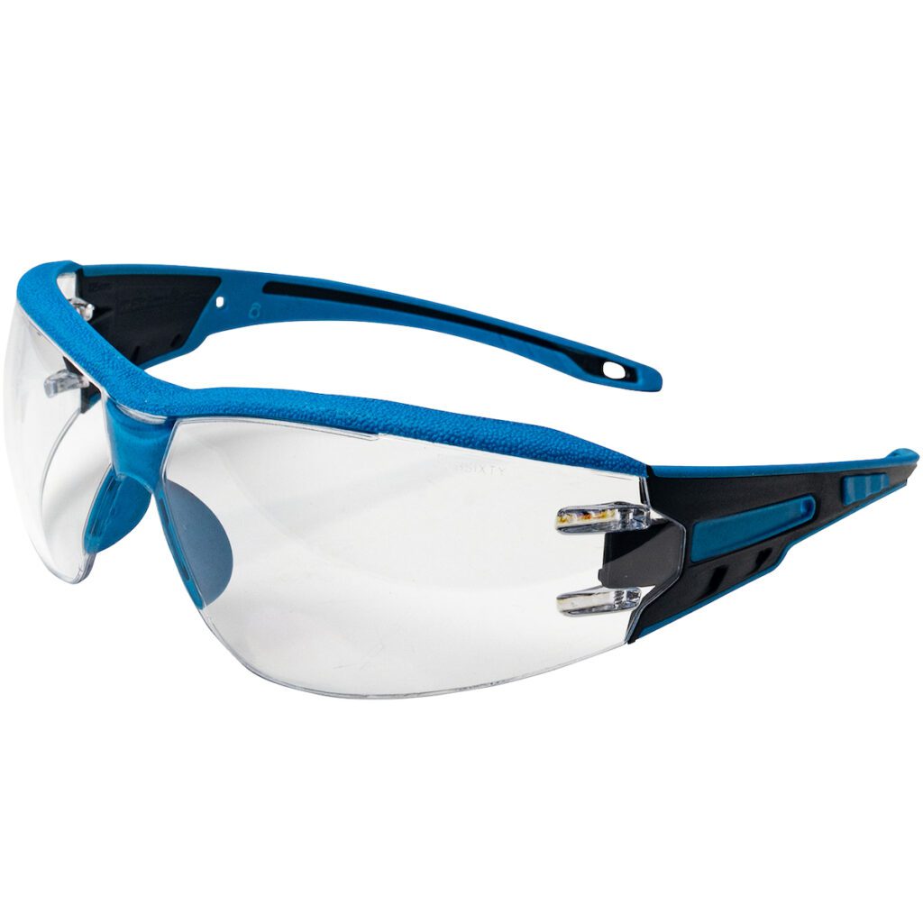 PIP Bouton® Optical Captain™ Metal Detectable Rimless Safety Glasses with Clear Lens and Anti-Scratch / Fogless® 3Sixty™ Coating