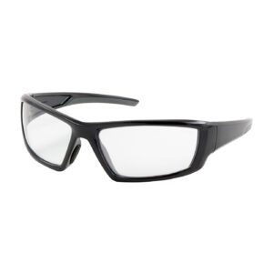 PIP Bouton® Optical Sunburst™ Full Frame Safety Glasses with Black Frame, Clear Lens and Anti-Scratch / Anti-Fog Coating