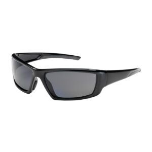 PIP Bouton® Optical Sunburst™ Full Frame Safety Glasses with Black Frame, Gray Lens and Anti-Scratch / Anti-Fog Coating