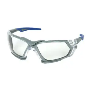 PIP Bouton® Optical Fortify™ Rimless Safety Glasses with Gray Frame, Clear Lens, Foam Padding and Anti-Scratch / FogLess® 3Sixty™ Coating