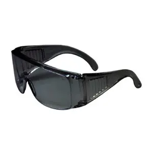 PIP Bouton® Optical The Scout™ OTG Rimless Safety Glasses with Gray Temple, Gray Lens and Anti-Scratch Coating