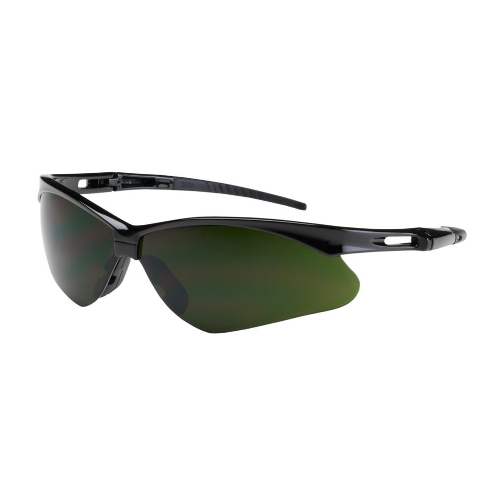 PIP Bouton® Optical Anser™ Semi-Rimless Safety Glasses with Black Frame, IR Filter Shade 5.0 Lens and Anti-Scratch Coating