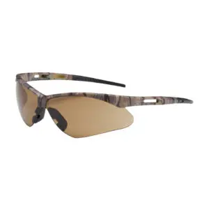 PIP Bouton® Optical Anser™ Semi-Rimless Safety Glasses with Camouflage Frame, Brown Lens and Anti-Fog / Anti-Scratch Coating