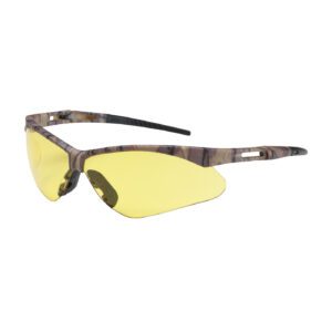 PIP Bouton® Optical Anser™ Semi-Rimless Safety Glasses with Camouflage Frame, Amber Lens and Anti-Scratch / Anti-Fog Coating