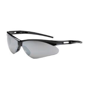 PIP Bouton® Optical Anser™ Semi-Rimless Safety Glasses with Black Frame, Gray Lens and Anti-Scratch / Anti-Fog Coating