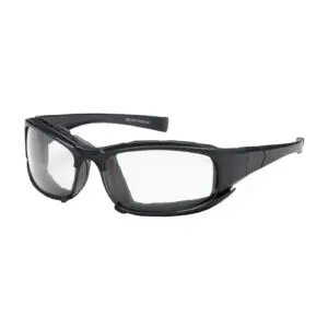 PIP Bouton® Optical Cefiro™ Full Frame Safety Glasses with Black Frame, Rubber Foam Padding, Clear Lens and Anti-Scratch / Anti-Fog Coating