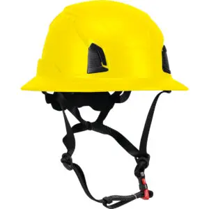 PIP® Traverse™ Full Brim, Vented, Industrial Climbing Helmet with Mips® Brain Protection System for Industrial Safety Helmets, ABS Shell with Quin Tag, EPS Foam Impact Liner, HDPE Suspension, Wheel Ratchet Adjustment and 4-Point Chin Strap