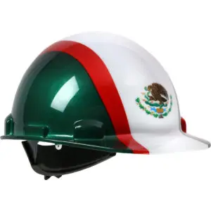 PIP® Kilimanjaro™ Full Brim Hard Hat with HDPE Shell, 4-Point Textile Suspension Graphic Wrap and Wheel Ratchet Adjustment