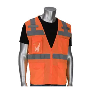 PIP® ANSI Type R Class 2 Five Pocket Surveyors Vest
