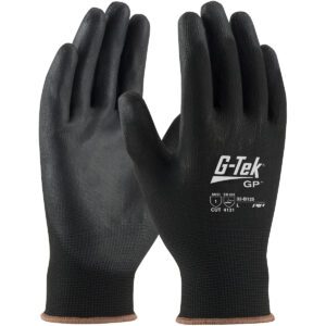 PIP G-Tek® Seamless Knit Nylon Blend Glove with Polyurethane Coated Flat Grip on Palm & Fingers - Touchscreen