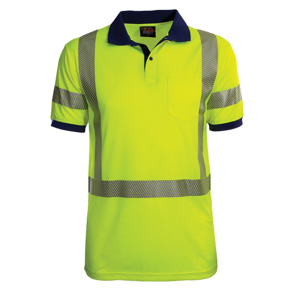 PIP Reflective Apparel™ ANSI Type R Class 3 Short Sleeve Polo Shirt with 3M™ Scotchlite™ Comfort Trim