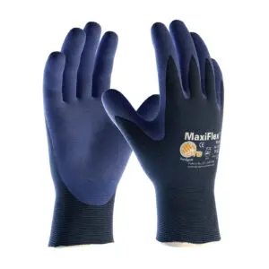 PIP ATG® MaxiFlex® Elite™ Ultra Lightweight Seamless Knit Nylon Glove with Nitrile Coated MicroFoam Grip on Palm & Fingers - Touchscreen