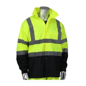 PIP® Viz™ ANSI Type R Class 3 Value All Purpose Waterproof Jacket with Black Bottom