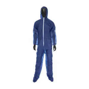 PIP® SBP Navy Coverall With Hood & Boot 20GSM