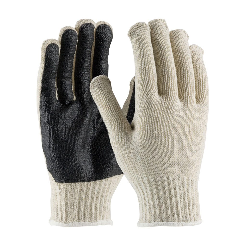 PIP® Regular Weight Seamless Knit Cotton/Polyester Glove with PVC Palm Coated Grip