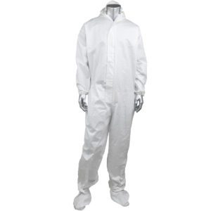 PIP Posi-Wear® BA™ Posiwear BA Coverall with Extended Neckline at Hood, Boot, Elastic Wrist/Ankle, Double Sided Tape at Zipper Placket Extension