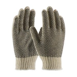 PIP® Seamless Knit Cotton / Polyester Glove with Double-Sided PVC Dense Dot Grip - 7 Gauge