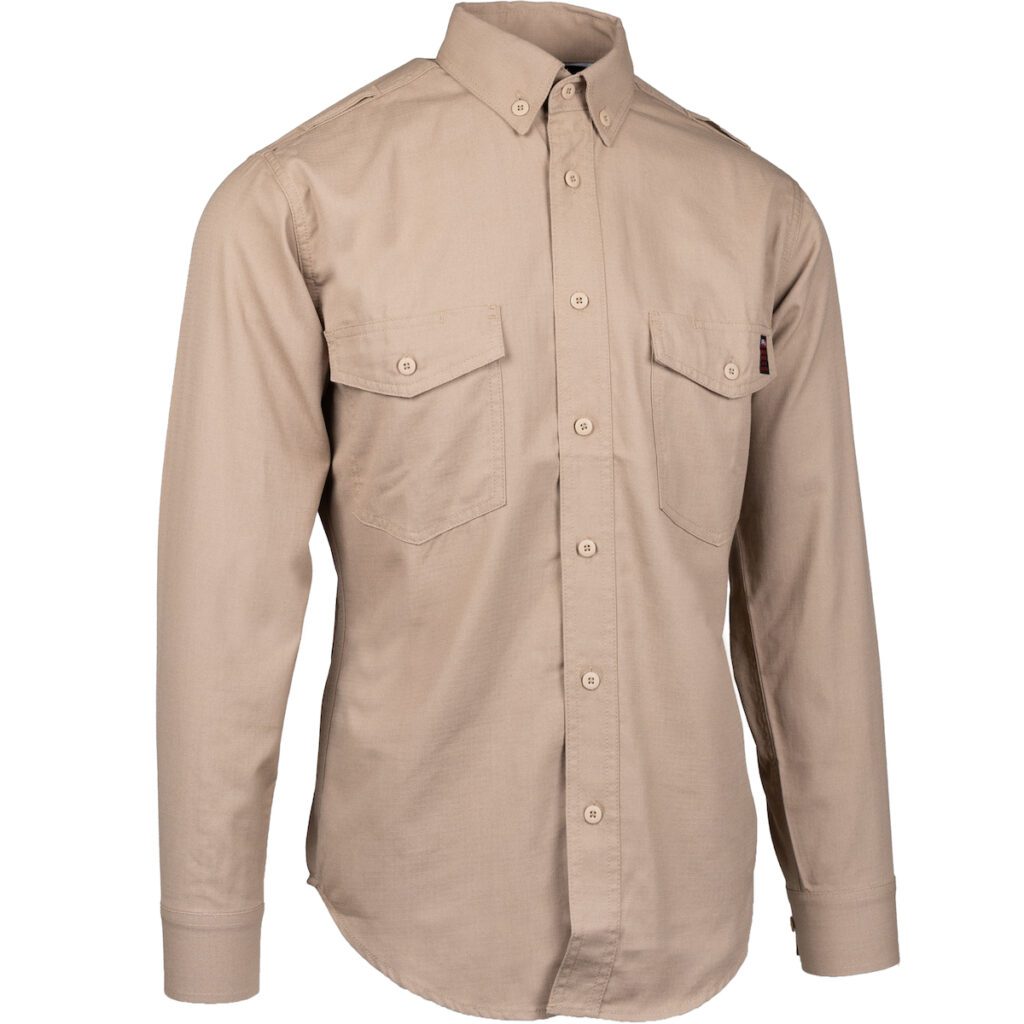 PIP® AR/FR Dual-Certified Ripstop Long Sleeve Work Shirt - 9 cal/cm2