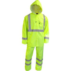 PIP Reflective Apparel™ ANSI Type R Class 3 Two-Piece Rainsuit Set
