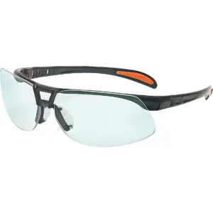 PIP UVEX® Protégé® Semi-Rimless Safety Glasses with Black Frame, Clear Lens with Hydroshield® Anti-Fog Coating