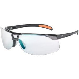 PIP UVEX® Protégé® Semi-Rimless Safety Glasses with Black Frame, SCT Reflect 50 Lens with Hardcoat