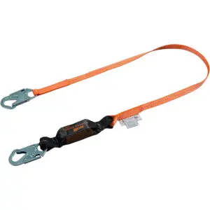PIP Miller® Titan™ II Double Leg Pack-Type Shock-Absorbing Web Lanyard with Locking Snap Hooks