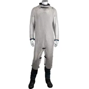 PIP US Mesh® Lightweight Stainless Steel, Full Back Tunic w/ Mesh Collar, 16in. Split Leg & Extended 32in Back