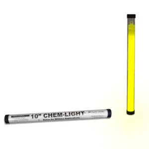 Cyalume Technologies 10 Inch Yellow Chemlight Self-Standing Baton (Case of 6)