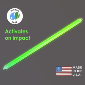 Cyalume Technologies Green 15 Inch Light Sticks Activate on Impact (case of 20)