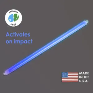 Cyalume Technologies 15 Inch Blue Impact Light Sticks (Case of 20)