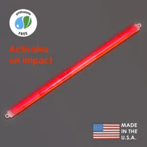 Cyalume Technologies 15 Inch Red 12 Hour Impact Light Sticks (Case of 20)