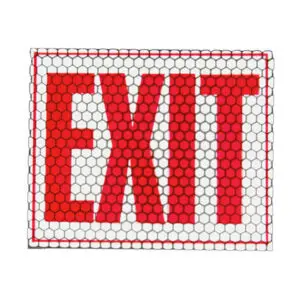 Cyalume Technologies CyFlect Adhesive Glow in the Dark & Reflective Exit Signs