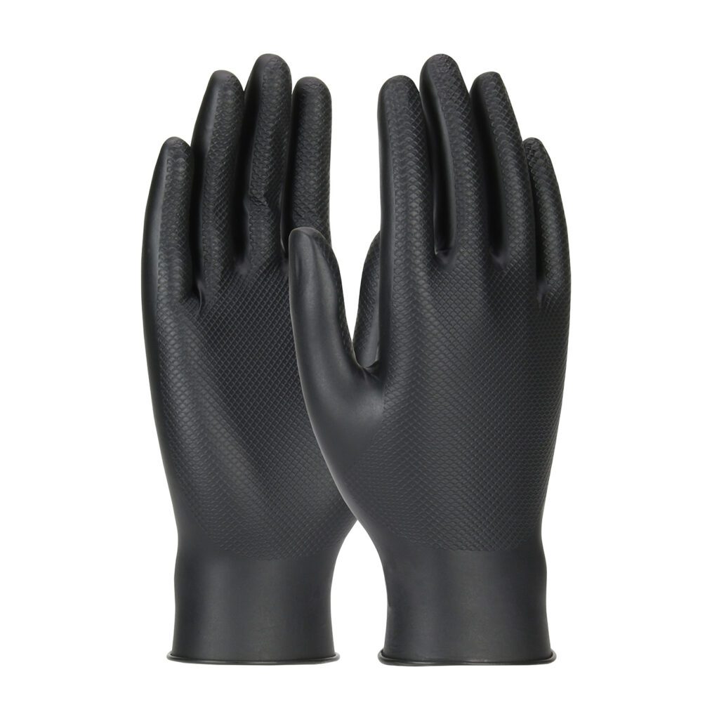 PIP Grippaz™ Skins Extended Use Ambidextrous Nitrile Glove with Textured Fish Scale Grip - 6 Mil