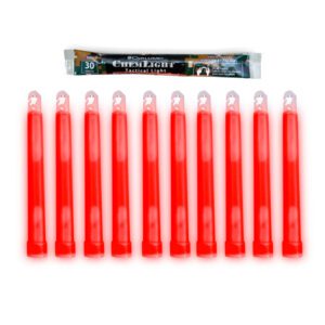 Cyalume Technologies Hi 6 Inch Red Light Sticks (Case of 500)